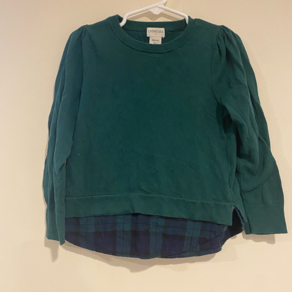 Crewcuts Green and Blue Sweater
